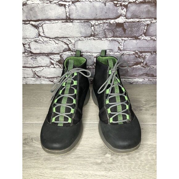 Chaco Tedinho Bulloo Black Canvas Green Lace Up Hiking Boots Men Sz 11M US/44EU - Picture 14 of 16